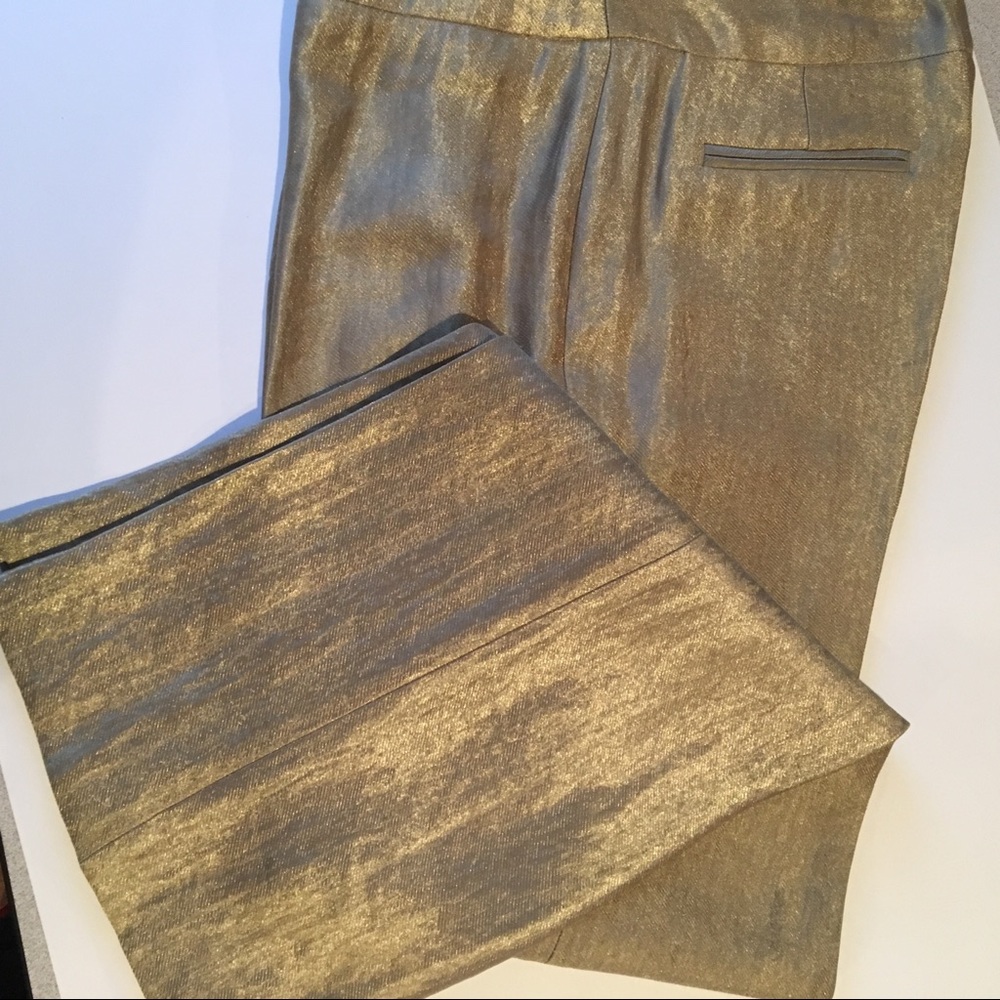 Gorgeous Piece of Cloth NY gold shimmering pants